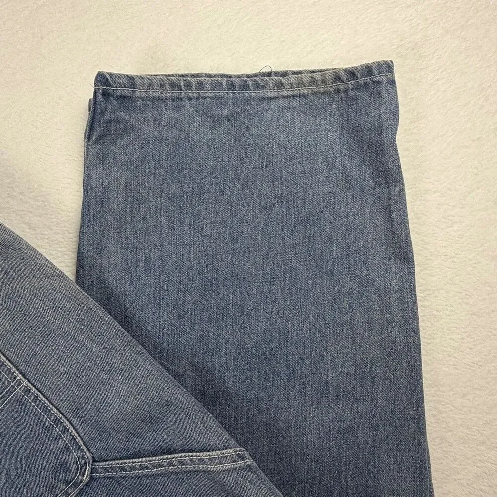 International Harvester Farmall Carpenter Jeans Mens 44x30 Blue Denim Workwear